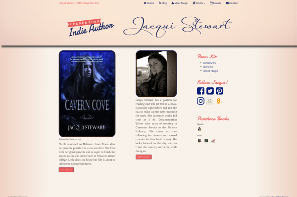 Jacqui Stewart Author Site