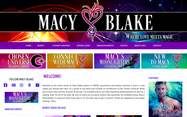 Macy Blake Author Site